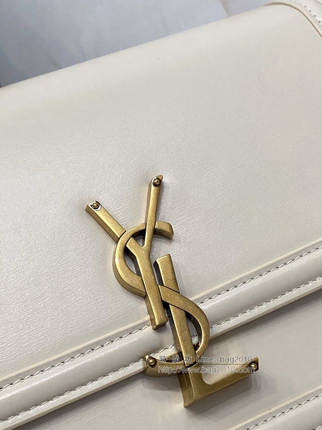 YSL爆款女士包包 聖羅蘭經典款MONOGRAM金屬旋扣大號郵差包 YSL肩背斜挎包 634305  jjh1109